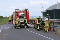 Bild: Feuerwehr&uuml;bung an der Biomethananlage in Bielen