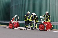 Bild: Feuerwehr&uuml;bung an der Biomethananlage in Bielen