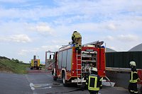 Bild: Feuerwehr&uuml;bung an der Biomethananlage in Bielen