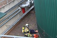 Bild: Feuerwehr&uuml;bung an der Biomethananlage in Bielen