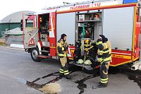 Bild: Feuerwehr&uuml;bung an der Biomethananlage in Bielen