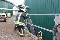 Bild: Feuerwehr&uuml;bung an der Biomethananlage in Bielen