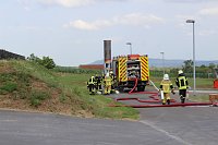 Bild: Feuerwehr&uuml;bung an der Biomethananlage in Bielen