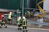 Bild: Feuerwehr&uuml;bung an der Biomethananlage in Bielen