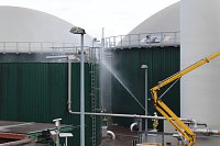 Bild: Feuerwehr&uuml;bung an der Biomethananlage in Bielen