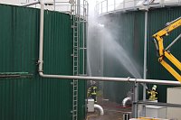Bild: Feuerwehr&uuml;bung an der Biomethananlage in Bielen