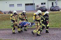 Bild: Feuerwehr&uuml;bung an der Biomethananlage in Bielen