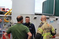 Bild: Feuerwehr&uuml;bung an der Biomethananlage in Bielen