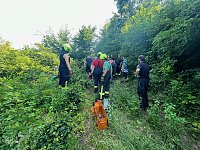 Bild: Schwerer Unfall im Wald zwischen Gro&szlig;furra und Strau&szlig;berg