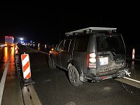 Unfall letzte Nacht auf der A 38 Bild: Unfall letzte Nacht auf der A 38