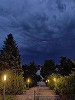 Bild: Bedrohlicher Himmel gestern Abend