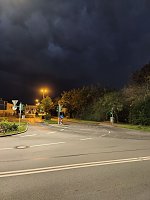 Bild: Bedrohlicher Himmel gestern Abend