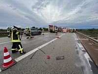 Schwerer Unfall auf der A38 Bild: Schwerer Unfall auf der A38