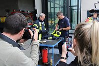 Thüringens Innenminister Georg Maier stellte die Feuerwehrstatistik für das Jahr 2022 in der neuen Feuerwache in Nordhausen vor Bild: Thüringens Innenminister Georg Maier stellte die Feuerwehrstatistik für das Jahr 2022 in der neuen Feuerwache in Nordhausen vor
