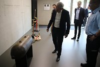 Thüringens Innenminister Georg Maier stellte die Feuerwehrstatistik für das Jahr 2022 in der neuen Feuerwache in Nordhausen vor Bild: Thüringens Innenminister Georg Maier stellte die Feuerwehrstatistik für das Jahr 2022 in der neuen Feuerwache in Nordhausen vor