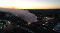 Feuer im Gelände der NDH Entsorgungsbetreibergesellschaft Bild: Feuer im Gelände der NDH Entsorgungsbetreibergesellschaft