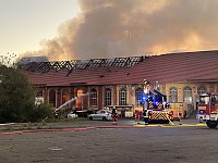 Feuer im Gelände der NDH Entsorgungsbetreibergesellschaft Bild: Feuer im Gelände der NDH Entsorgungsbetreibergesellschaft