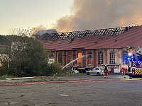 Feuer im Gelände der NDH Entsorgungsbetreibergesellschaft Bild: Feuer im Gelände der NDH Entsorgungsbetreibergesellschaft