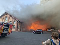 Feuer im Gelände der NDH Entsorgungsbetreibergesellschaft Bild: Feuer im Gelände der NDH Entsorgungsbetreibergesellschaft