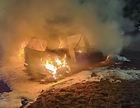 Bild: Pkw-Brand in Sollstedt
