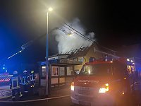 Bild: Dachstuhlbrand in Friedrichsthal