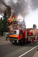Gebäude in der Rothenburgstraße in Flammen Bild: Gebäude in der Rothenburgstraße in Flammen