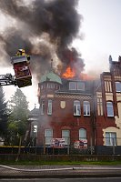 Gebäude in der Rothenburgstraße in Flammen Bild: Gebäude in der Rothenburgstraße in Flammen