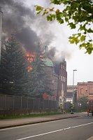 Gebäude in der Rothenburgstraße in Flammen Bild: Gebäude in der Rothenburgstraße in Flammen
