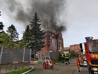 Gebäude in der Rothenburgstraße in Flammen Bild: Gebäude in der Rothenburgstraße in Flammen