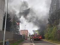 Gebäude in der Rothenburgstraße in Flammen Bild: Gebäude in der Rothenburgstraße in Flammen