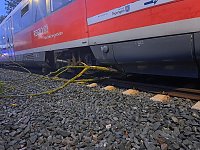 Bahn kollidiert mit Ästen Bild: Bahn kollidiert mit Ästen