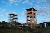 Peter Blei am neuen Aussichtsturm bei Kelbra Bild: Peter Blei am neuen Aussichtsturm bei Kelbra