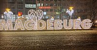 Bild: Peter Blei unterwegs in Magdeburg