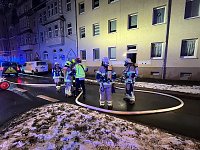 Bild: Wieder brannte es in der Leimbacher Stra&szlig;e