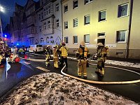 Bild: Wieder brannte es in der Leimbacher Stra&szlig;e