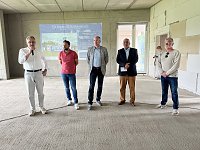 Bild: Baustellenparty im Albert-Kuntz-Sportpark