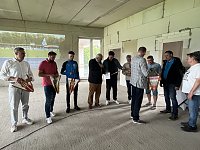 Bild: Baustellenparty im Albert-Kuntz-Sportpark