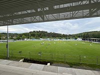 Bild: Baustellenparty im Albert-Kuntz-Sportpark