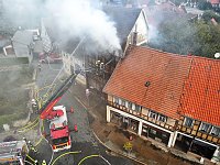 Bild: Hausbrand in Bleicherode