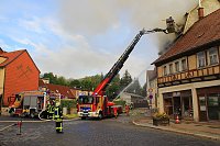 Bild: Hausbrand in Bleicherode