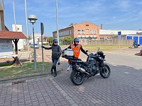 Bild: Biker-Treffen vor dem IFA-Museum