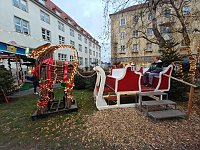 Bild: Peter Blei unterwegs auf dem Weihnachtsmarkt