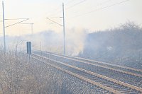Bild: Feuer am Bahndamm bei Wollersleben und Wolkramshausen