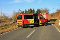 Bild: Feuer am Bahndamm bei Wollersleben und Wolkramshausen