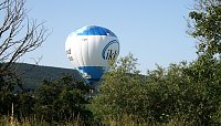 Bild: Landung eines Hei&szlig;luftballons in der Goldenen Aue