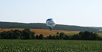 Bild: Landung eines Hei&szlig;luftballons in der Goldenen Aue