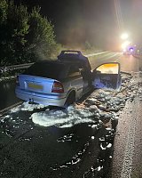 Bild: Autobrand in der Nacht