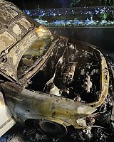 Bild: Autobrand in der Nacht