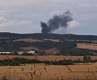 Bild: Brand in der Schie&szlig;anlage