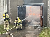 Bild: Brand in der Schie&szlig;anlage